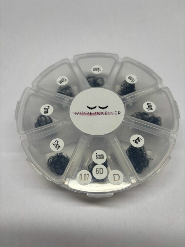Handmade Mix Box D-Curl – Schwarze Volumenwimpern zum Testen & Stylen